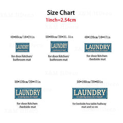 Waterproof Laundry Room Runner Rug 3D Laundry Dog Printed Carpet Mat Non Slip