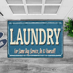 Waterproof Laundry Room Runner Rug 3D Laundry Dog Printed Carpet Mat Non Slip