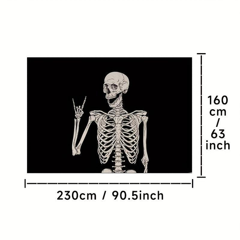 Skull Decorative Rugs for Halloween Theme Decoration