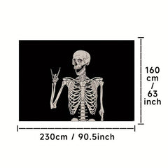 Skull Decorative Rugs for Halloween Theme Decoration