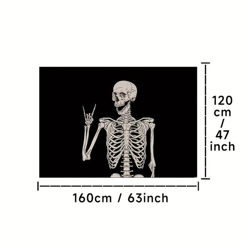 Skull Decorative Rugs for Halloween Theme Decoration