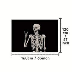 Skull Decorative Rugs for Halloween Theme Decoration