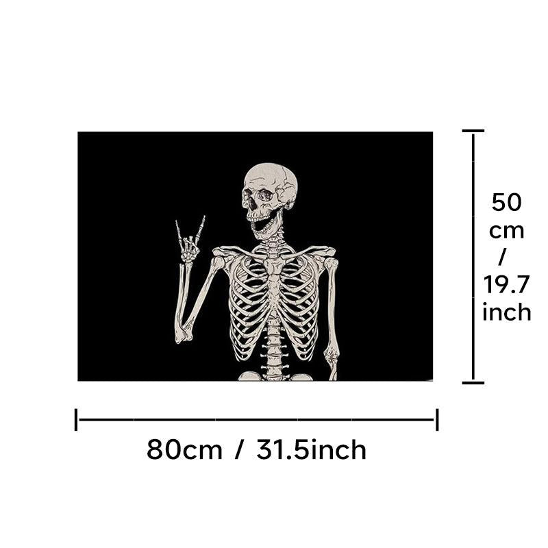 Skull Decorative Rugs for Halloween Theme Decoration
