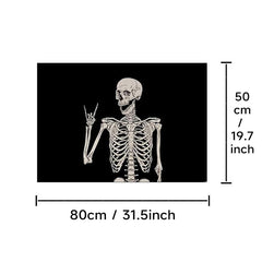 Skull Decorative Rugs for Halloween Theme Decoration