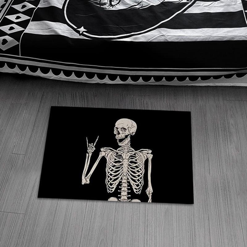 Skull Decorative Rugs for Halloween Theme Decoration