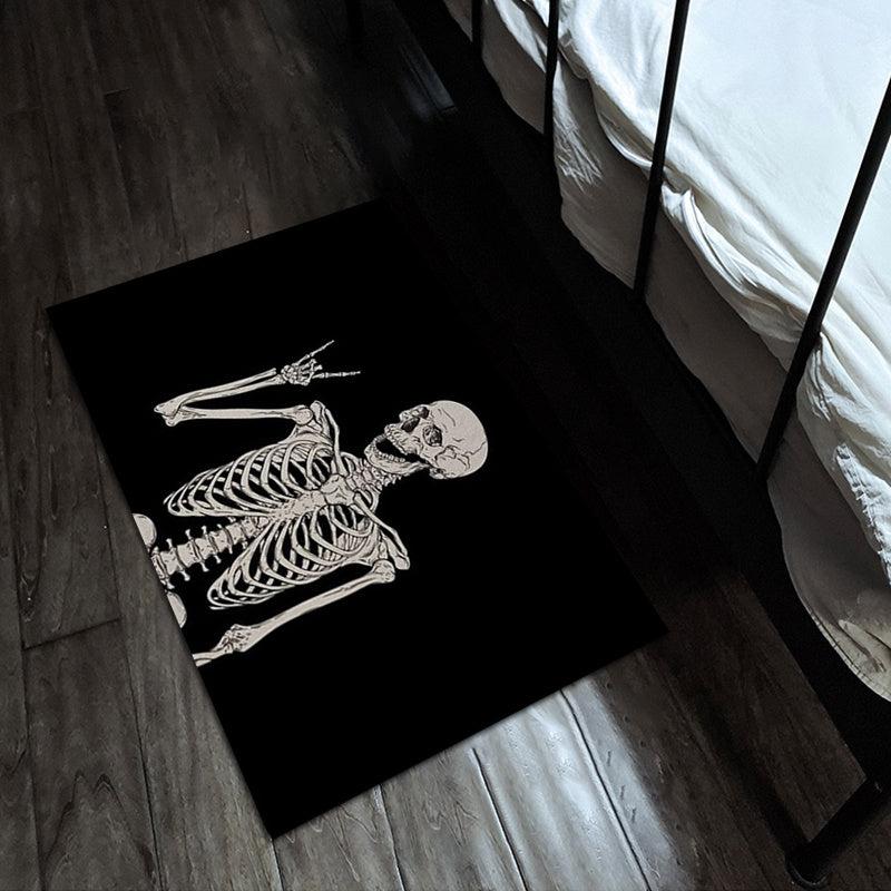 Skull Decorative Rugs for Halloween Theme Decoration