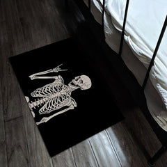 Skull Decorative Rugs for Halloween Theme Decoration