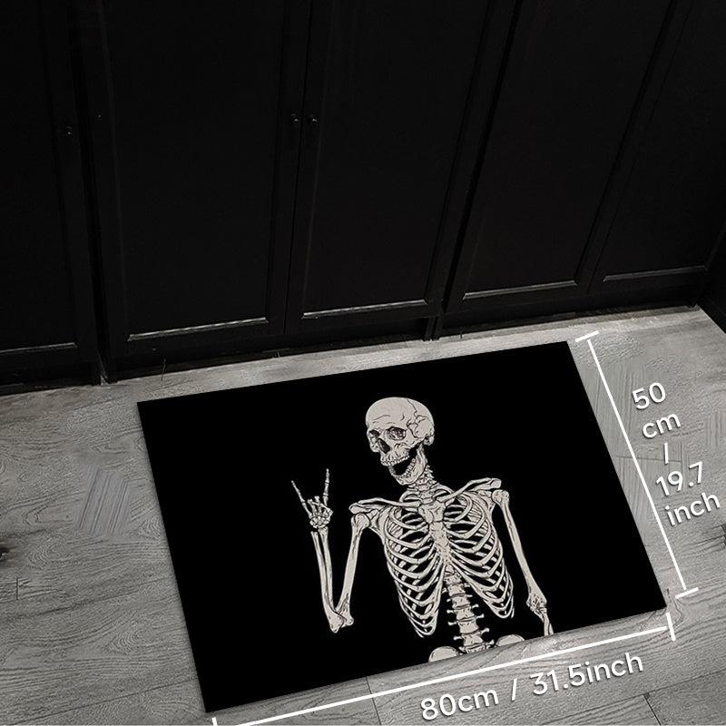 Skull Decorative Rugs for Halloween Theme Decoration