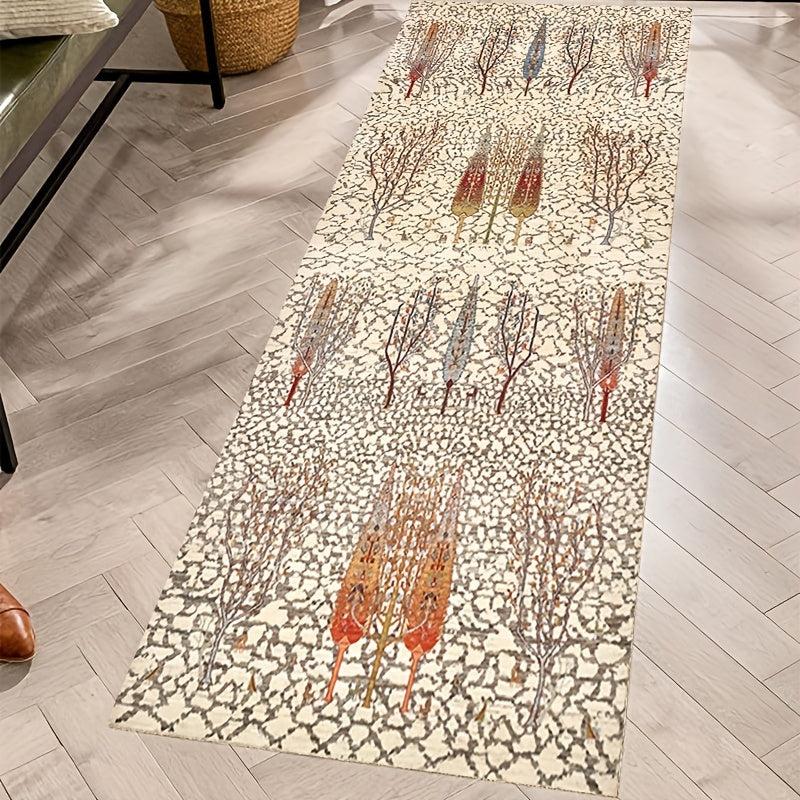 Abstract Runner Rug Non-slip Washable Soft Carpet for Kitchen Bathroom Hallway