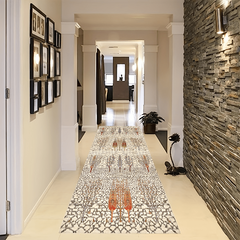 Abstract Runner Rug Non-slip Washable Soft Carpet for Kitchen Bathroom Hallway