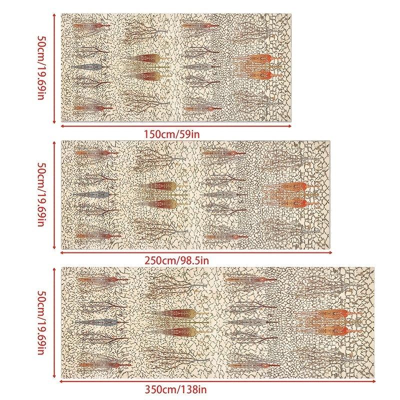 Abstract Runner Rug Non-slip Washable Soft Carpet for Kitchen Bathroom Hallway