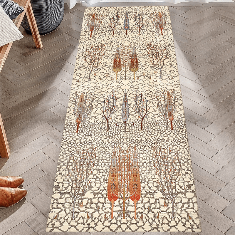 Abstract Runner Rug Non-slip Washable Soft Carpet for Kitchen Bathroom Hallway