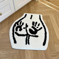 Soft Shag Floor Mat Non slip Absorbent Bathroom Rugs