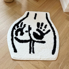 Soft Shag Floor Mat Non slip Absorbent Bathroom Rugs