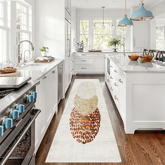 Modern Abstract Runner Rug Soft Laundry Room Long Hallway Rug