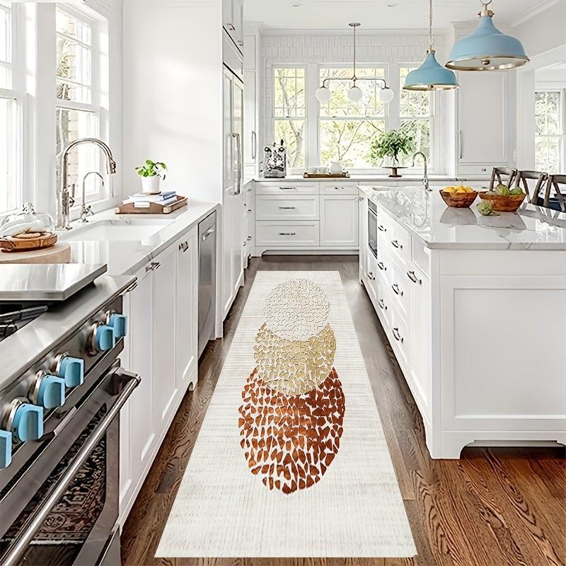 Modern Abstract Runner Rug Soft Laundry Room Long Hallway Rug