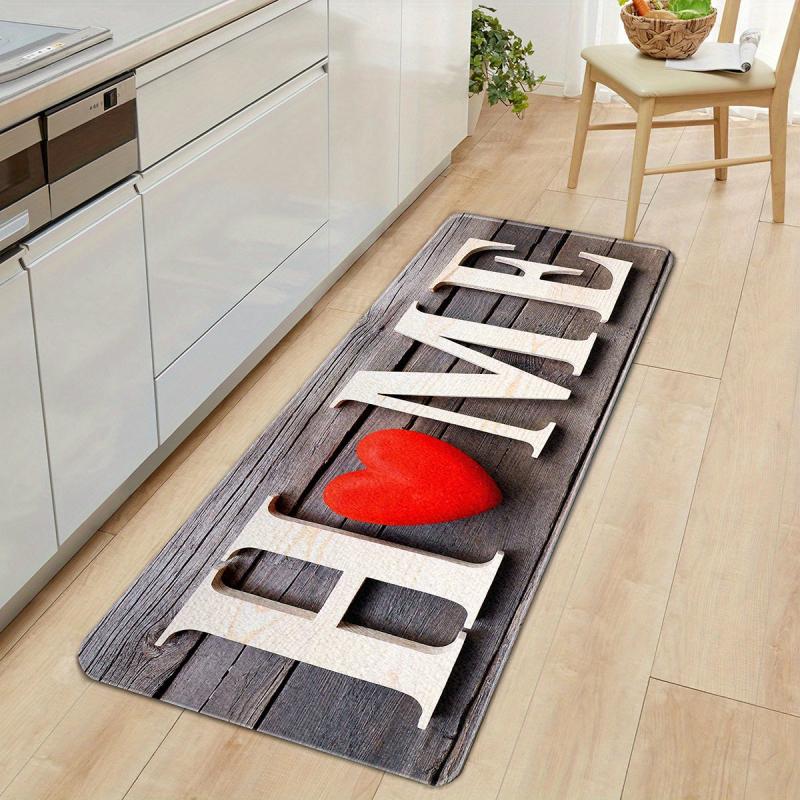 HOME Letter Print Kitchen Mat Entrance Door Mat Home Hallway Floor Decor Living