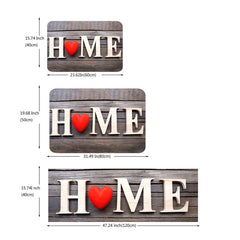 HOME Letter Print Kitchen Mat Entrance Door Mat Home Hallway Floor Decor Living
