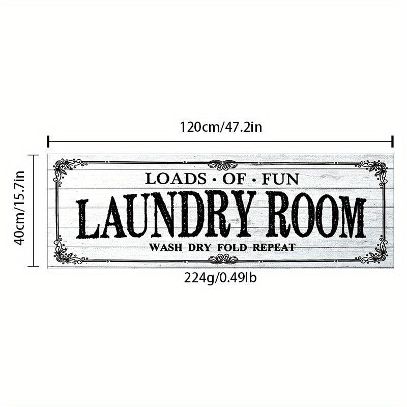 1pc Flannel Laundry Room Rug Non Slip Mat