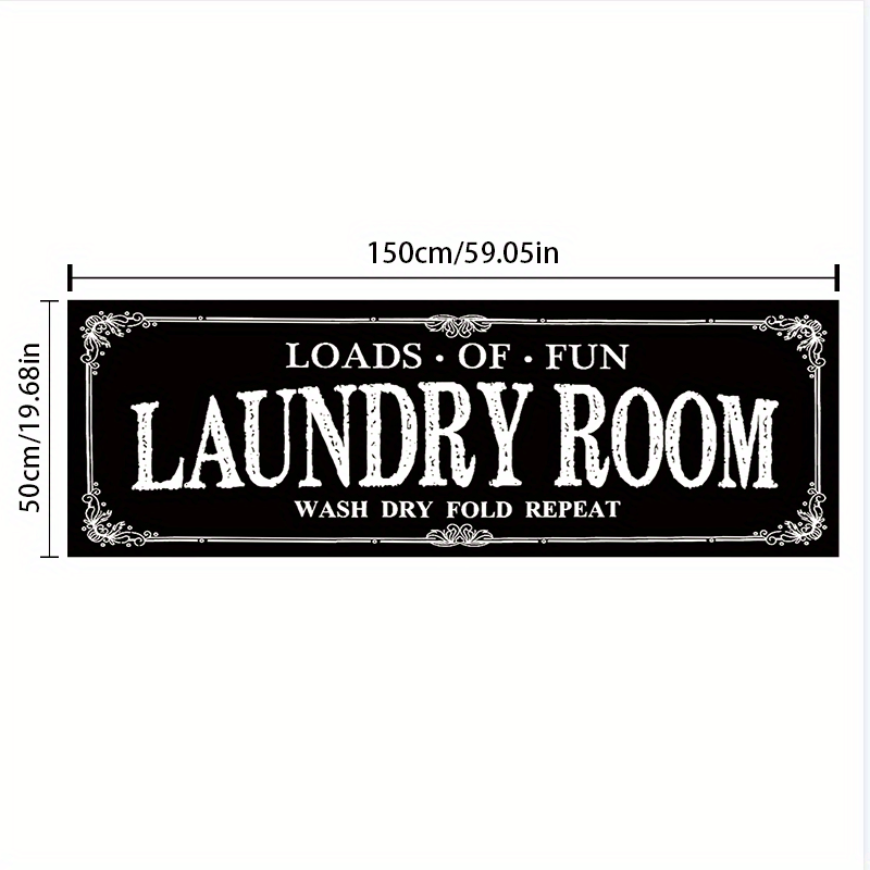 1pc Flannel Laundry Room Rug Non Slip Mat