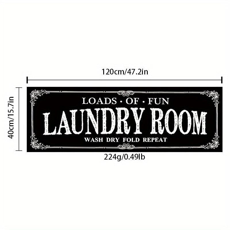 1pc Flannel Laundry Room Rug Non Slip Mat