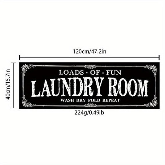 1pc Flannel Laundry Room Rug Non Slip Mat