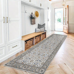 Long Polyester Rug Laundry Room Rug Oriental Hallway Runner Kitchen Mat Soft Non
