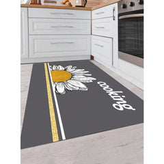 Sunflower Kitchen Rug Non Slip Stain Resistant Waterproof Mat Comfort Standing