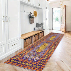 Boho Area Rug Long Oriental Hallway Runner Soft Non Slip Washable Stair Carpet