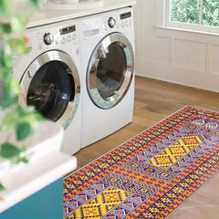 Boho Area Rug Long Oriental Hallway Runner Soft Non Slip Washable Stair Carpet