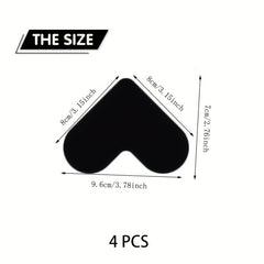 4pcs Non Slip Rug Gripper Double Sided Rug Pad Carpet Tape Corner Side Gripper
