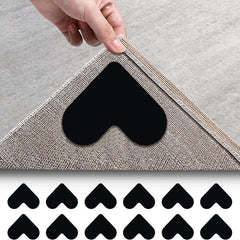 4pcs Non Slip Rug Gripper Double Sided Rug Pad Carpet Tape Corner Side Gripper