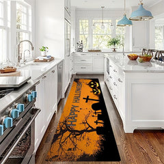 Halloween Pumpkin Runner Rugs Soft Laundry Room Ru