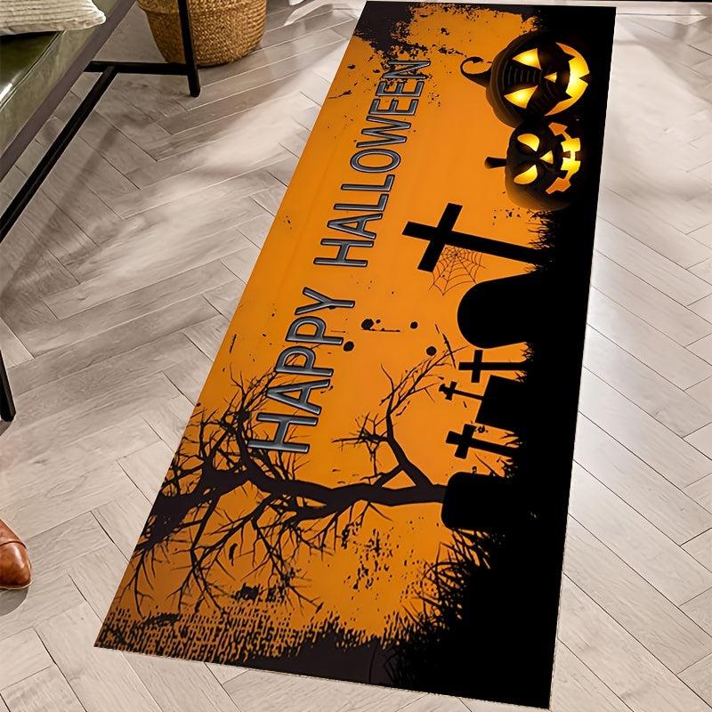 Halloween Pumpkin Runner Rugs Soft Laundry Room Ru