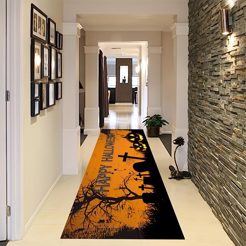 Halloween Pumpkin Runner Rugs Soft Laundry Room Ru