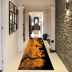 Halloween Pumpkin Runner Rugs Soft Laundry Room Ru