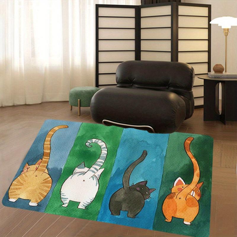 Cat Butt Area Rug Non Slip Absorbent Doormat
