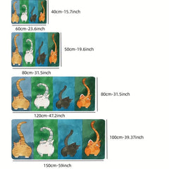 Cat Butt Area Rug Non Slip Absorbent Doormat