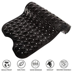 Non Slip Bath Tub Mat 39 X 16 Inches with Drain Holes and Suction Cups