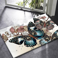 3D Butterfly Floor Mat Modern Geometric Entrance Mat