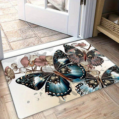 3D Butterfly Floor Mat Modern Geometric Entrance Mat