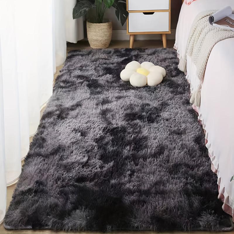 Soft Fluffy Non-slip Shag Plush Area Rug for Bedroom