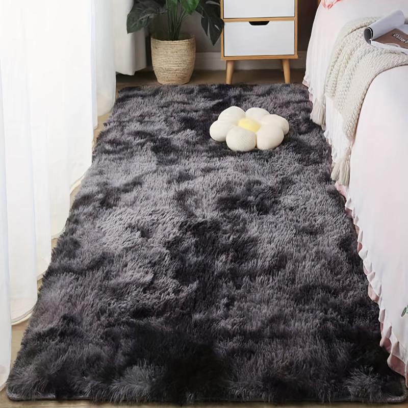 Soft Fluffy Non-slip Shag Plush Area Rug for Bedroom