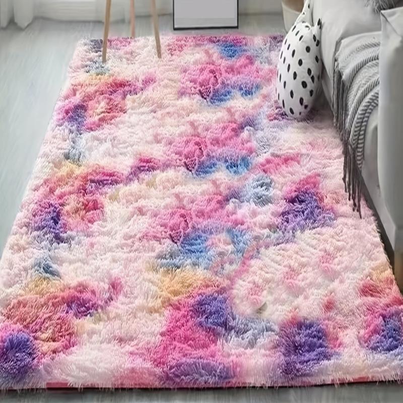 Soft Fluffy Non-slip Shag Plush Area Rug for Bedroom