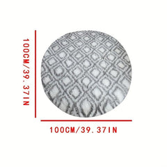 Round Fuzzy Tie-dyed Fluffy Shag Rug