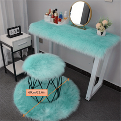 Pink Faux Sheepskin Fur Area Rug Shag Rugs for Living Room