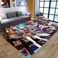Crystal Velvet Area Rug For Living Room Anime Game Character Non-slip