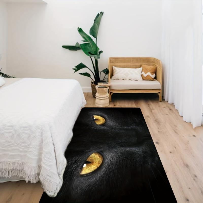 Cat Velvet Floor Mat Absorbent Anti Slip Entrance Door Mat