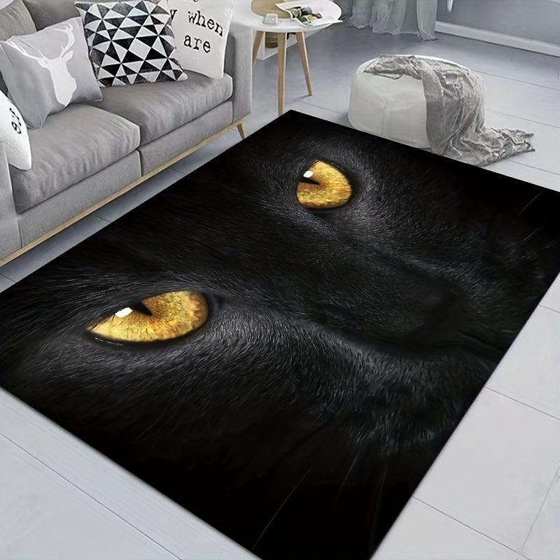 Cat Velvet Floor Mat Absorbent Anti Slip Entrance Door Mat