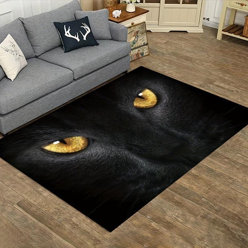 Cat Velvet Floor Mat Absorbent Anti Slip Entrance Door Mat